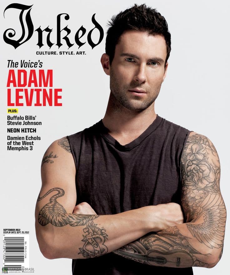 Inked Magazine — September 2012, Adam Levine cover